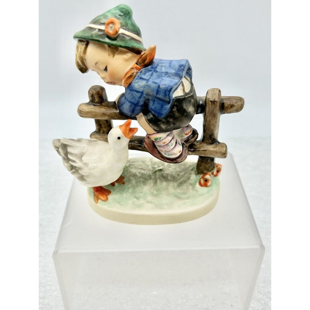 Goebel Hummel "Barnyard Hero"  Boy With Duck Figurine TMK-4  4"